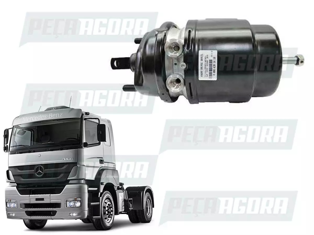 CILINDRO COMBINADO KNORR LD FREIO A TAMBOR MB AXOR 2035 2040 2535 2540 2640 2644