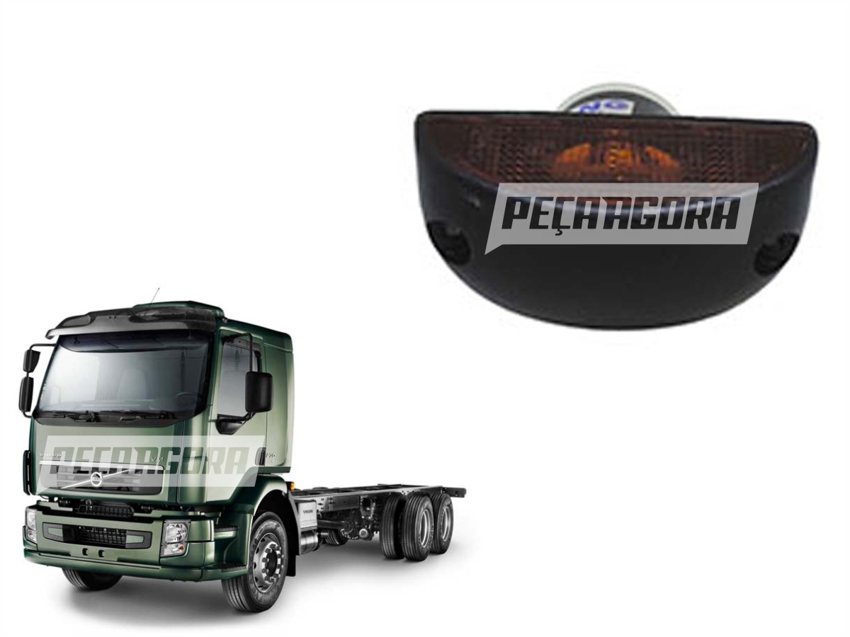 LANTERNA SETA ESQUERDO / DIREITO LATERAL /COM SOQUETE VOLVO VM 2007 EM DIANTE (2