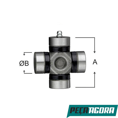 CRUZETA CARDAN A 62,90 B 27,00 APLICACAO DIVERSAS DIVERSAS (HCZ133)