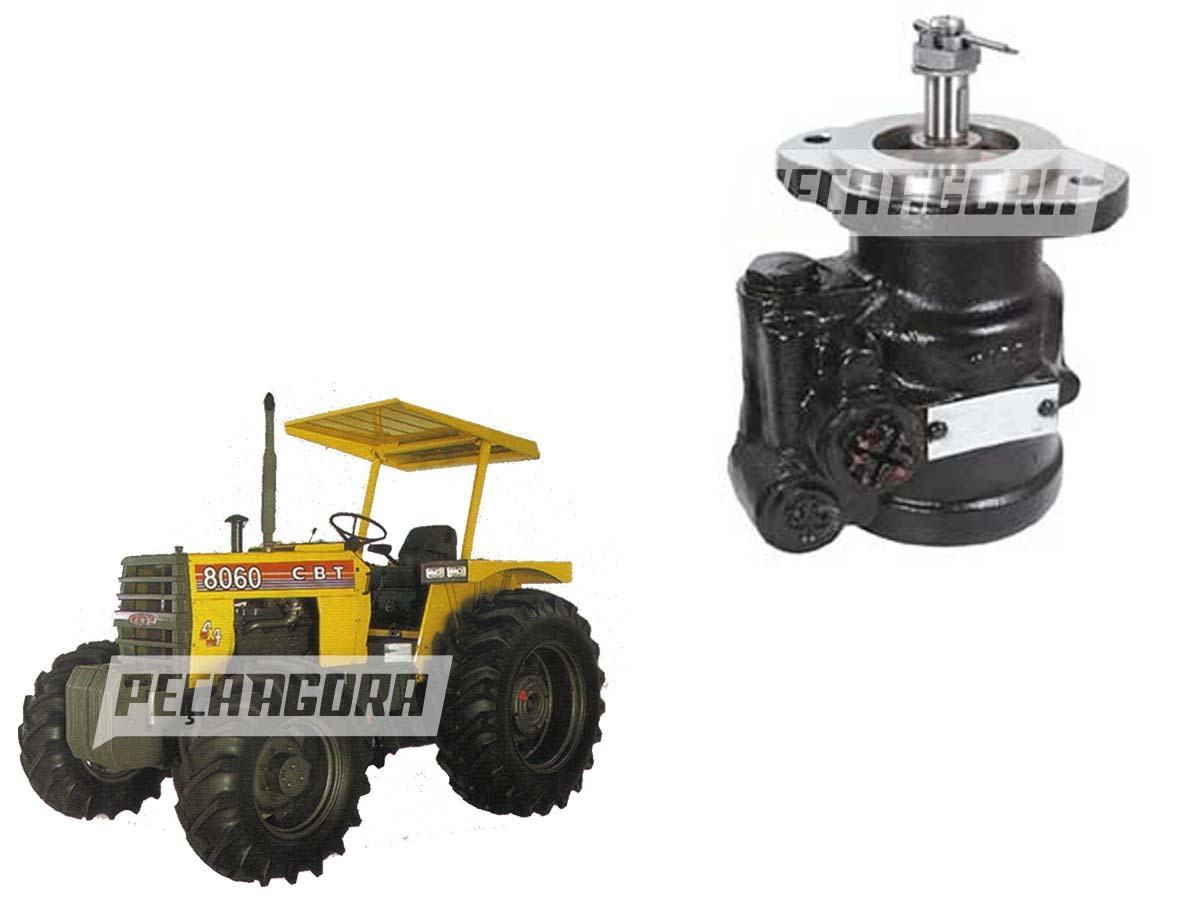 BOMBA DIRECAO HIDRAULICA 70 BAR CBT 8060 8260 8450 ROTACAO DIREITA SENTIDO HORAR