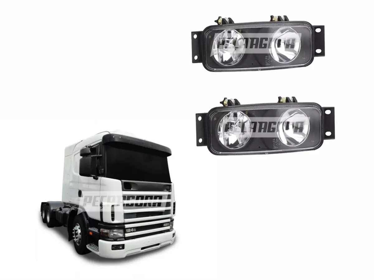 PAR FAROL MILHA NEBLINA PARA SCANIA SERIE 4 94 114 124 - 99 A 2007 (P.1422992)