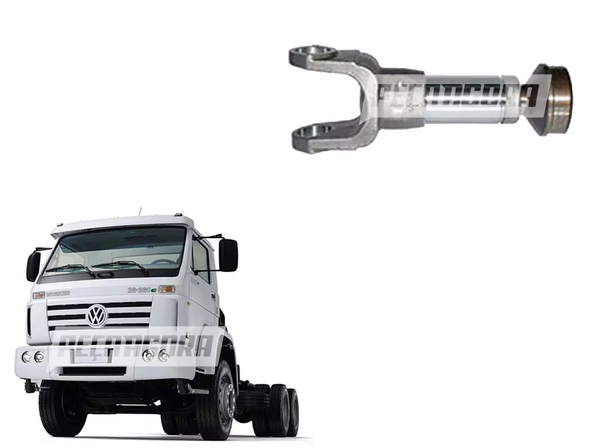 PONTEIRA E LUVA CARDAN ACO 16 ESTRIAS 5-279X 5-438X VW WORKER FORD MB GM PARA IV