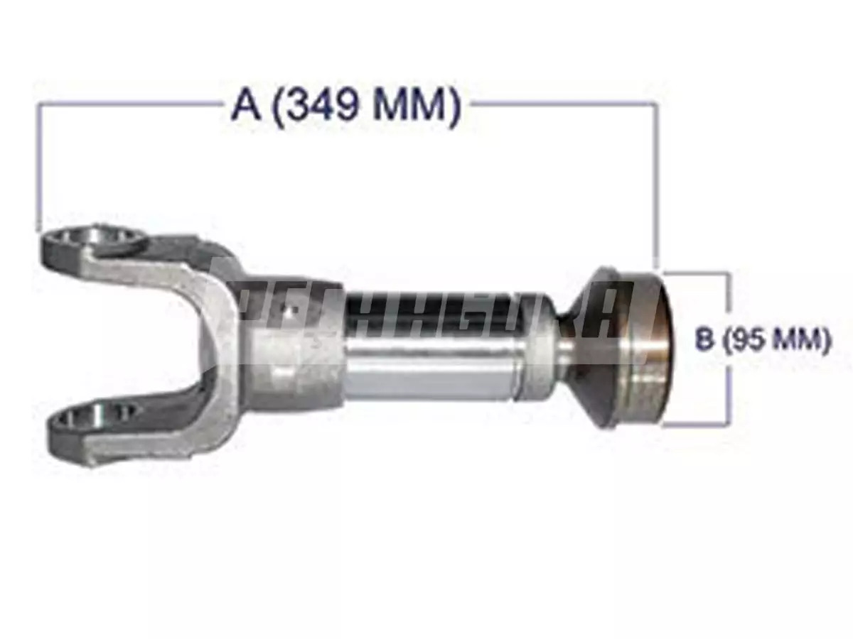 PONTEIRA E LUVA CARDAN ACO 16 ESTRIAS 5-279X 5-438X VW WORKER FORD MB GM  PARA IVECO 6954110002-L41878