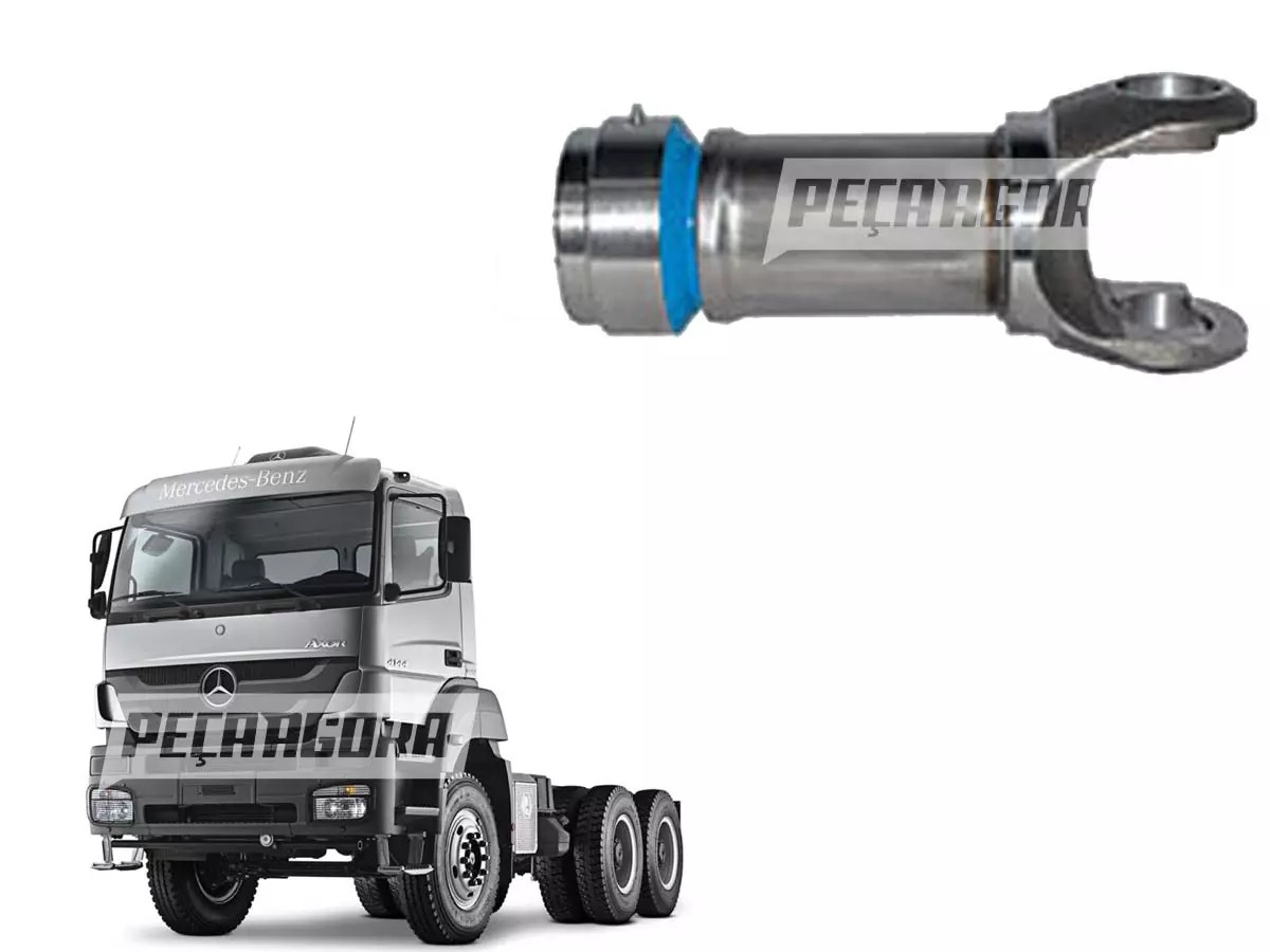 PONTEIRA E LUVA CARDAN 34 ESTRIAS ACO MB 1944 AXOR 3340 4140 4144 (L41800)