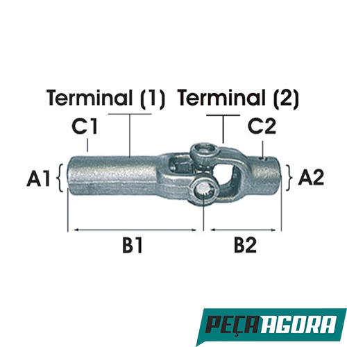 JUNTA BASCULANTE LUVA LONGA/CURTA (APLICACAO CZ-101) ACO (CRI1245)