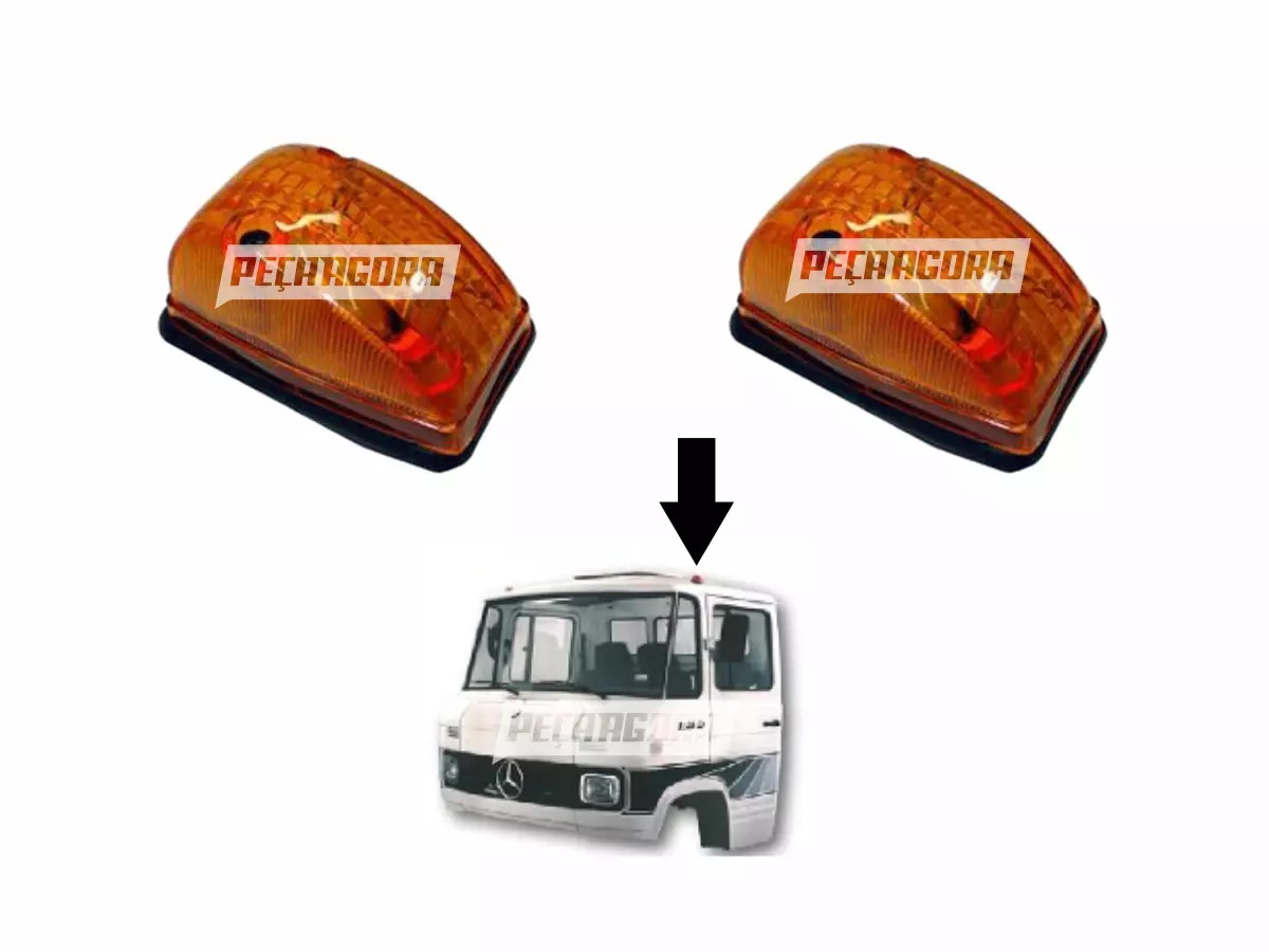 PAR LANTERNA PISCA AMARELO MB 608 755 MERCEDES BENZ  PARA SCANIA 111 (P.30882201