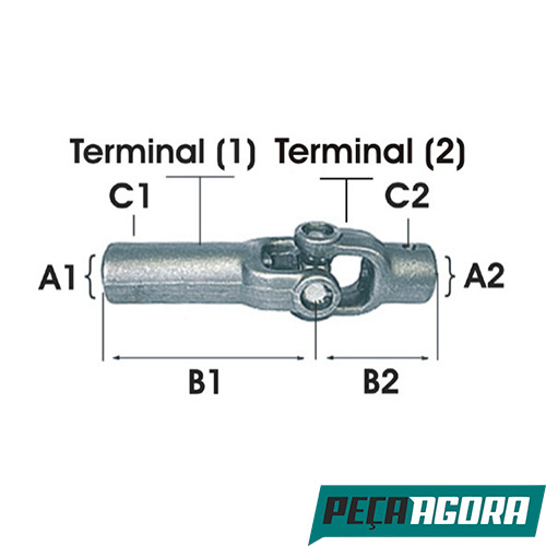 JUNTA BASCULANTE LUVA LONGA/CURTA (APLICACAO CZ-101) ACO (CRI1135)