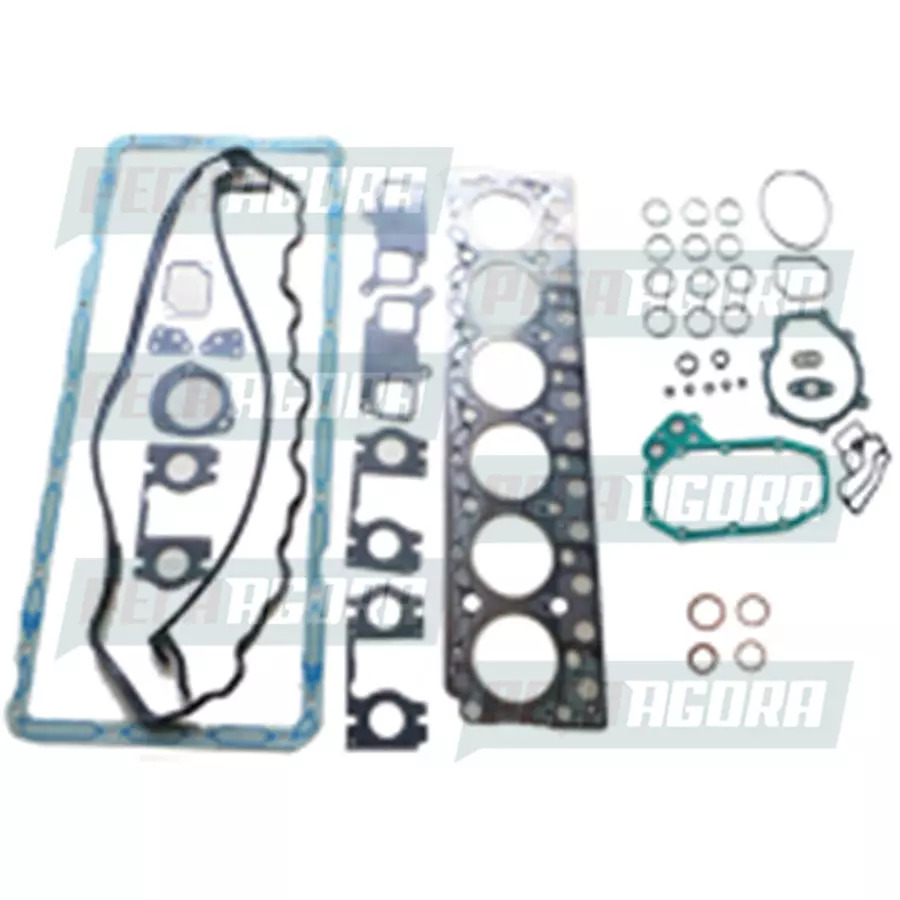 JOGO JUNTA COMPLETO MOTOR MBB OM906 SEM RETENTORES TAMPA PLASTICA CABECOTE 102MM