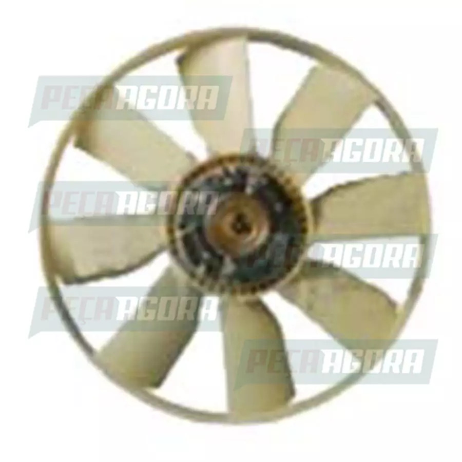 HELICE MOTOR COMPLETA COM ACOPLAMENTO VISCOS MERCEDES CAMINHOES AXOR 1933 2036 2