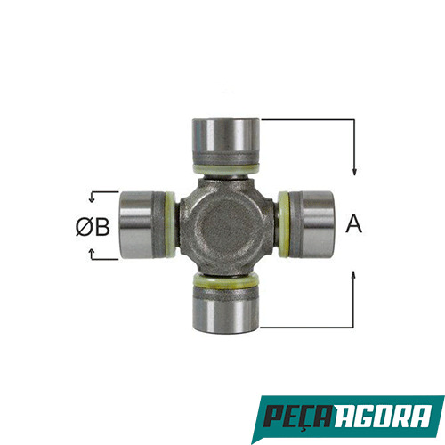 CRUZETA CARDAN A 27,00 B 92,20 TOYOTA HILUX PICK-UP 4X2 (043710K080)