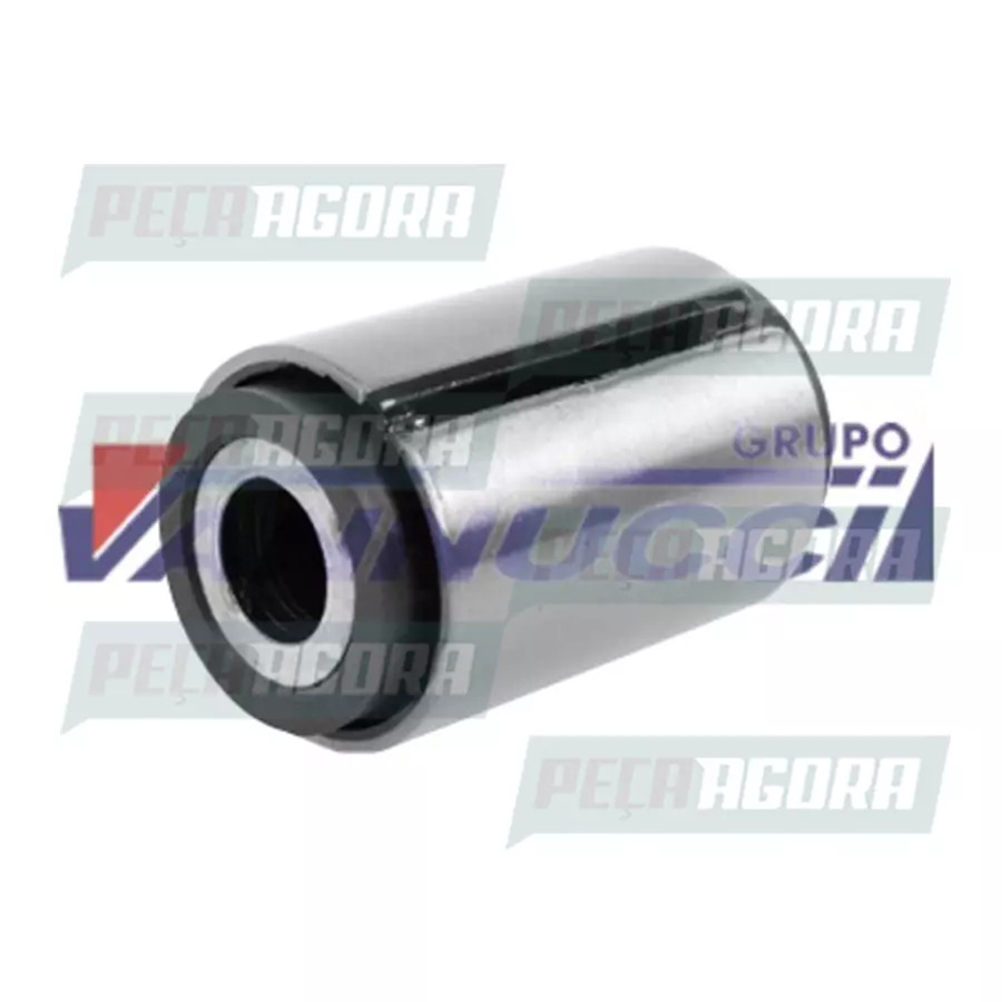 BUCHA MOLA DIANTEIRO/TRASEIRO BORRACHA COM CAPA FERRO MB AXOR 1933S (3251385_)