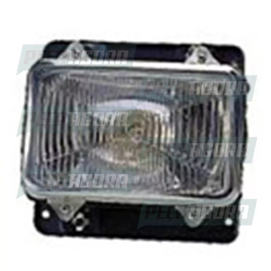FAROL BAIXO LD H4 MB 1113 1313 1513 2013 2213 1518 1519 CARA PRETA COM MOLDURA (