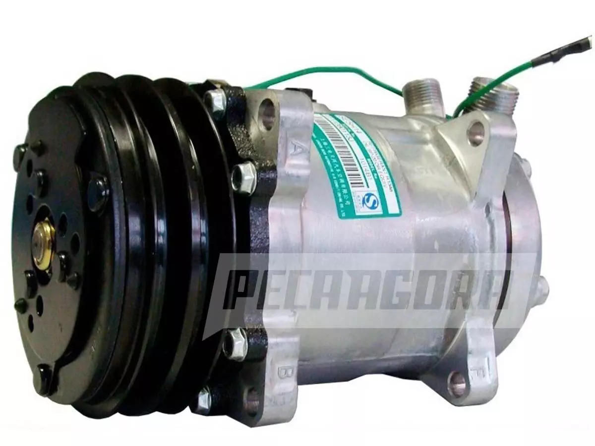 COMPRESSOR MODELO 5H14 8 ORELHAS 24V POLIA 8PK 120,8 MM UNIVERSAL R134A (RC60007