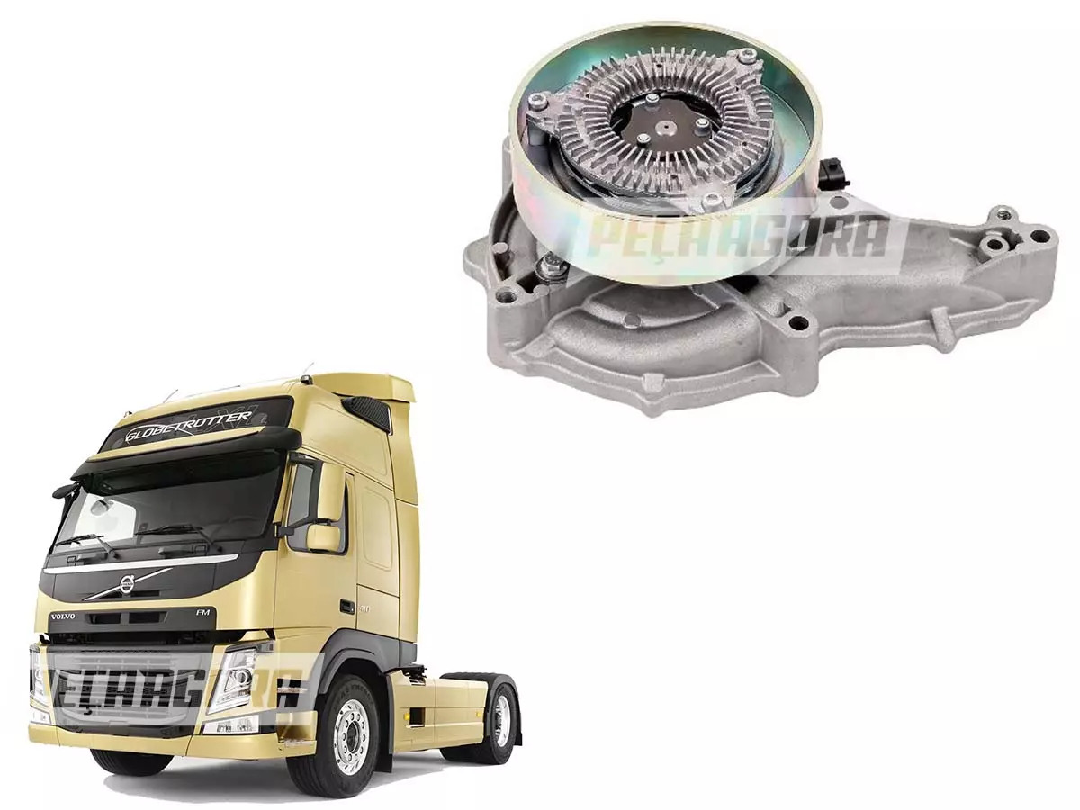 BOMBA DE AGUA COM VISCO PARA VOLVO FH13 FM13 (21960479)