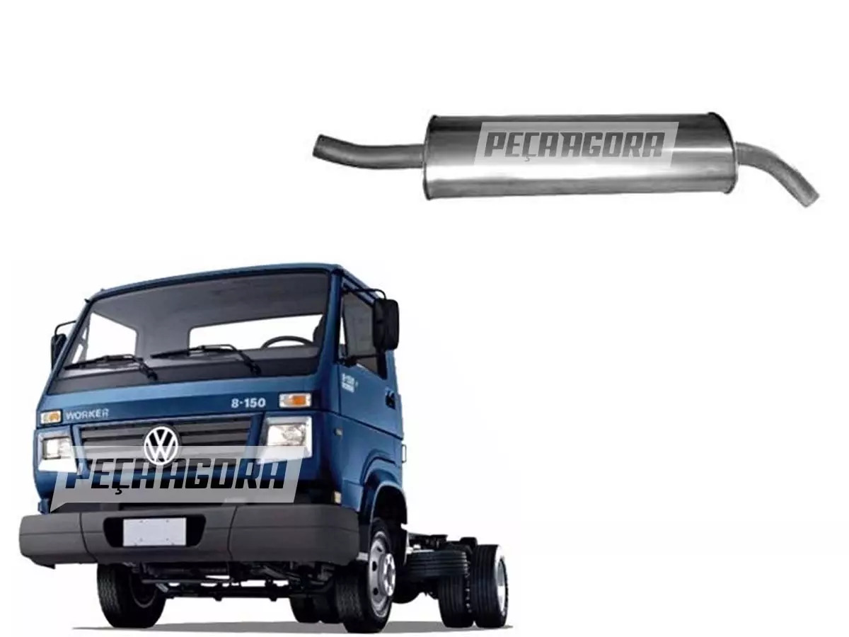 CONJUNTO SILENCIOSO ESCAPAMENTO VW 5140 8150 VOLKSWAGEN (2P0253121)