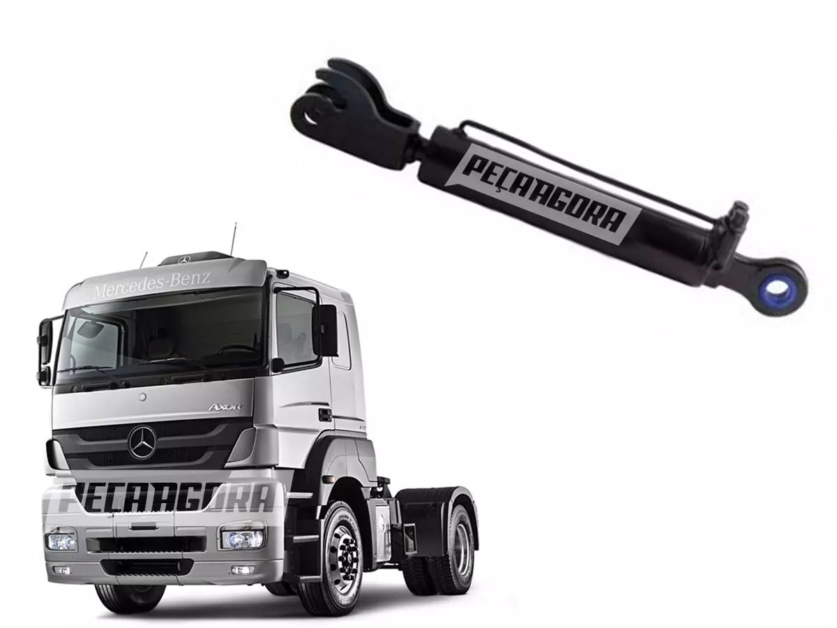 CILINDRO BASCULAMENTO CABINE MB ATEGO AXOR 1933 2533 2831 MERCEDES BENZ  (002553