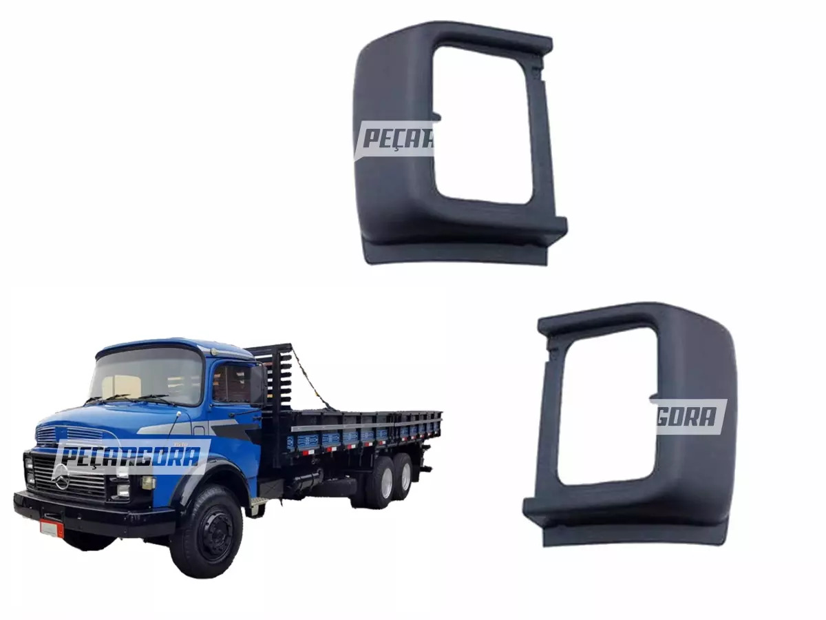 COBERTURA FAROL LADO DIREITO PRETA FIBRA MB AGL 1113 1513 1934 2013 2213 1984 EM