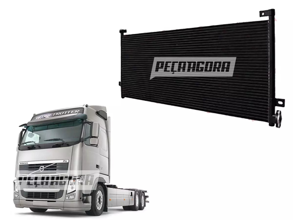 CONDENSADOR CAMINHAO VOLVO FH12 FH16 NH12 2015 EM DIANTE 872x333x16 MM (22768926
