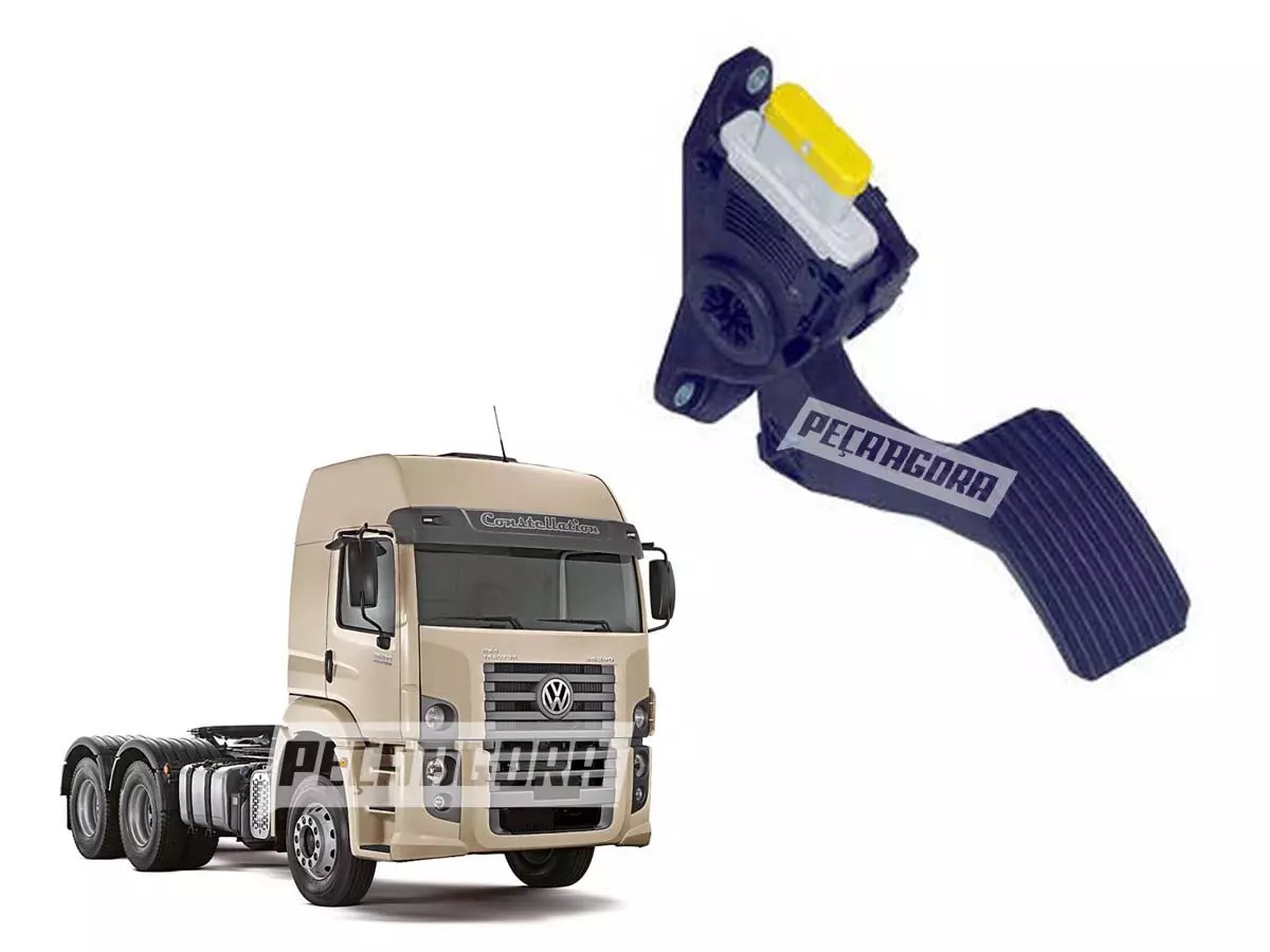 PEDAL ACELERADOR SEM CHICOTE ELETRONICO VW CONSTELLATION 2010 EM DIANTE EURO 5 A