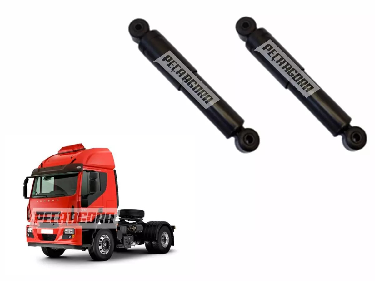 PAR AMORTECEDOR DIANTEIRO CABINE PARA IVECO CAVALLINO/CURSOR/EUROCARGO 170E22/17