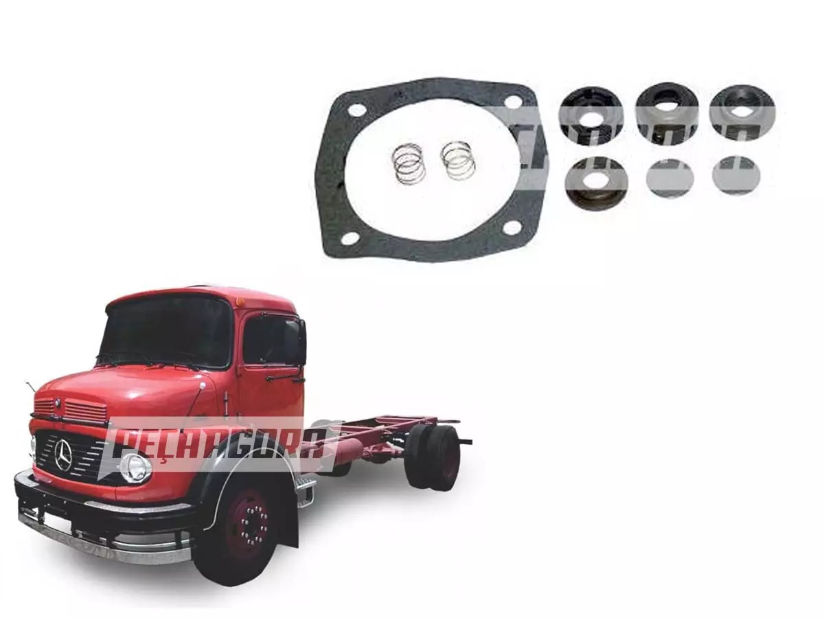 REPARO CABECOTE COMPRESSOR 77MM MB L1111 L1113 608 LPO1113 O352 LP MERCEDES BENZ