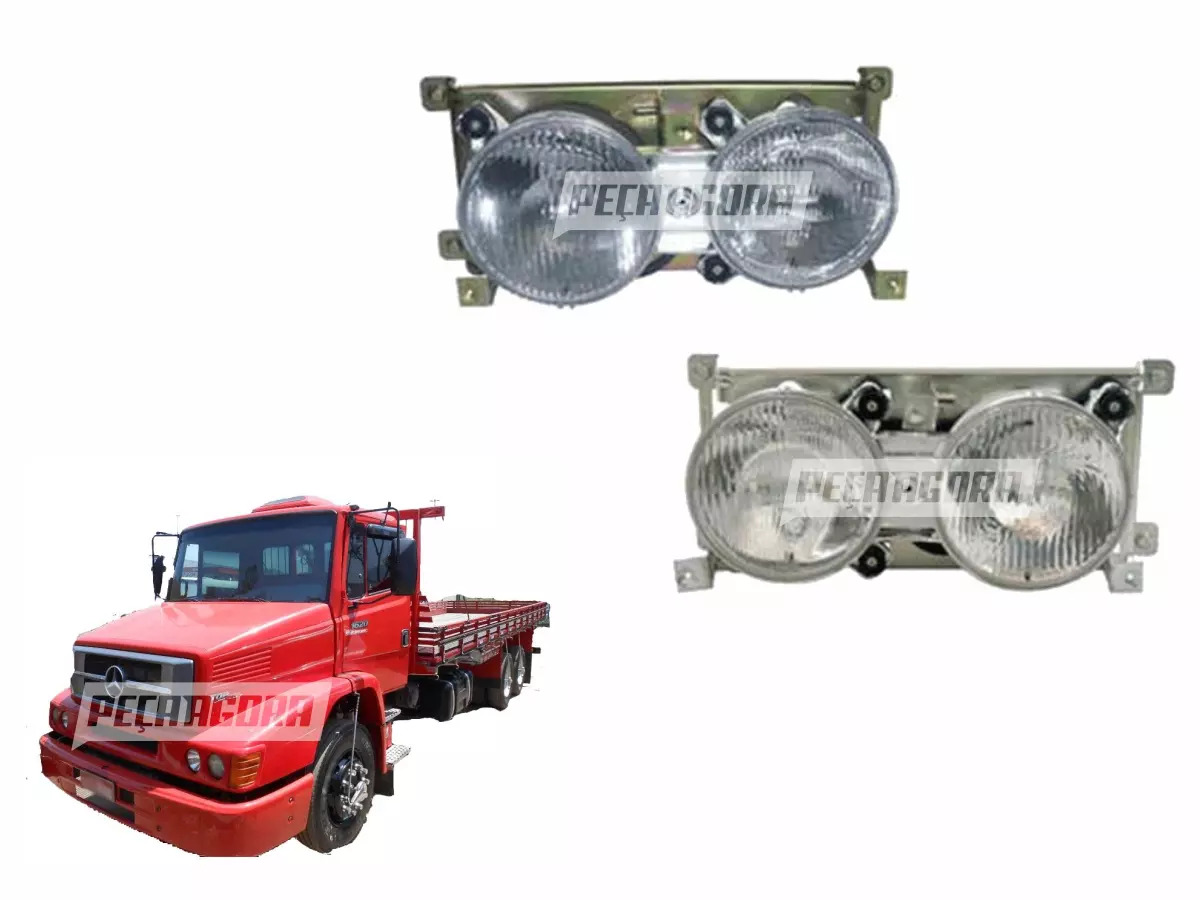 PAR FAROL DUPLO H1 LE LD NINO MB MERCEDES BENZ 1620 1218 1418 (P.6948207161I)