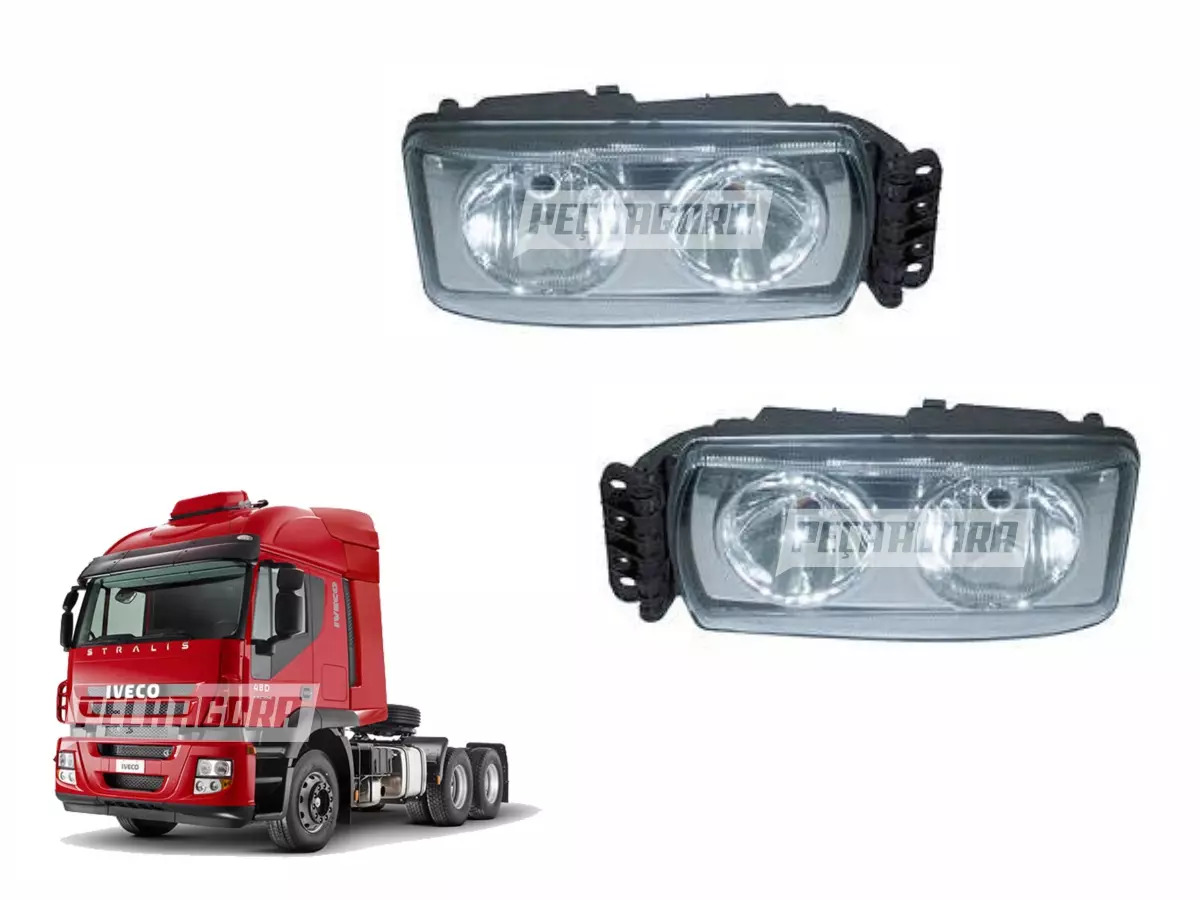 PAR FAROL DIANTEIRO LADO ESQUERDO LADO DIREITO PARA IVECO STRALIS (P.504238117)