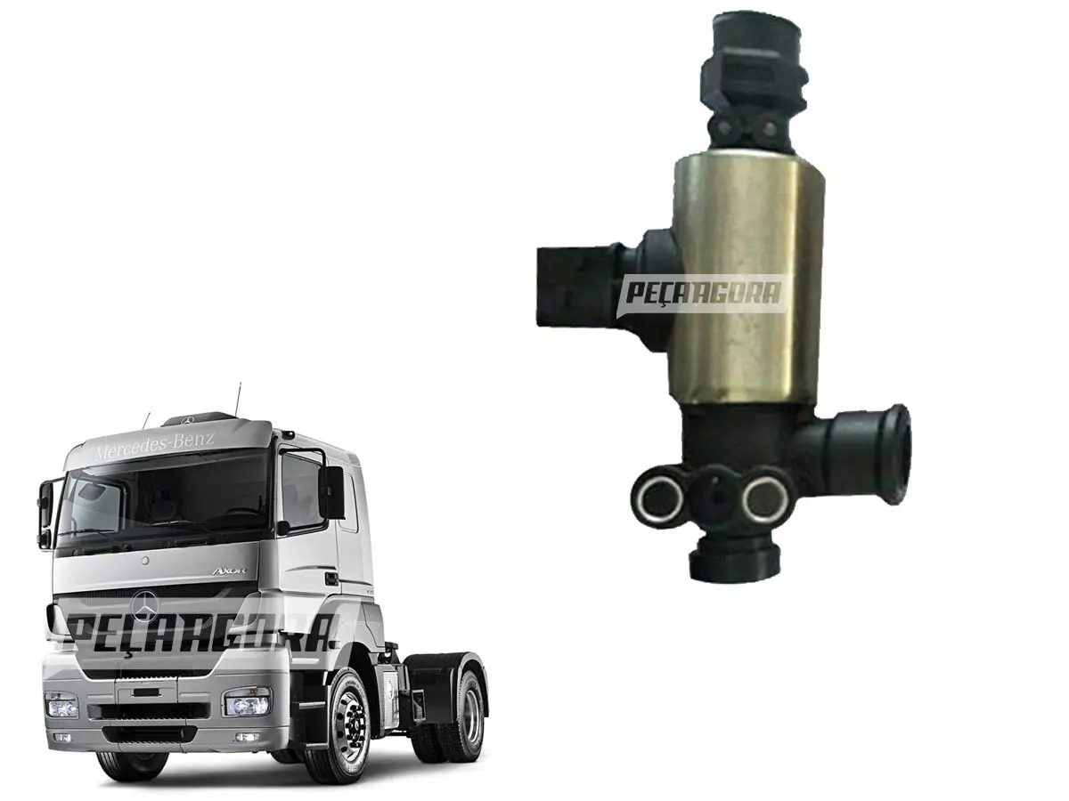 VALVULA PNEUMATICA 3/2 VIAS FREIO MB ATEGO AXOR ACTROS MERCEDES BENZ (0009973312