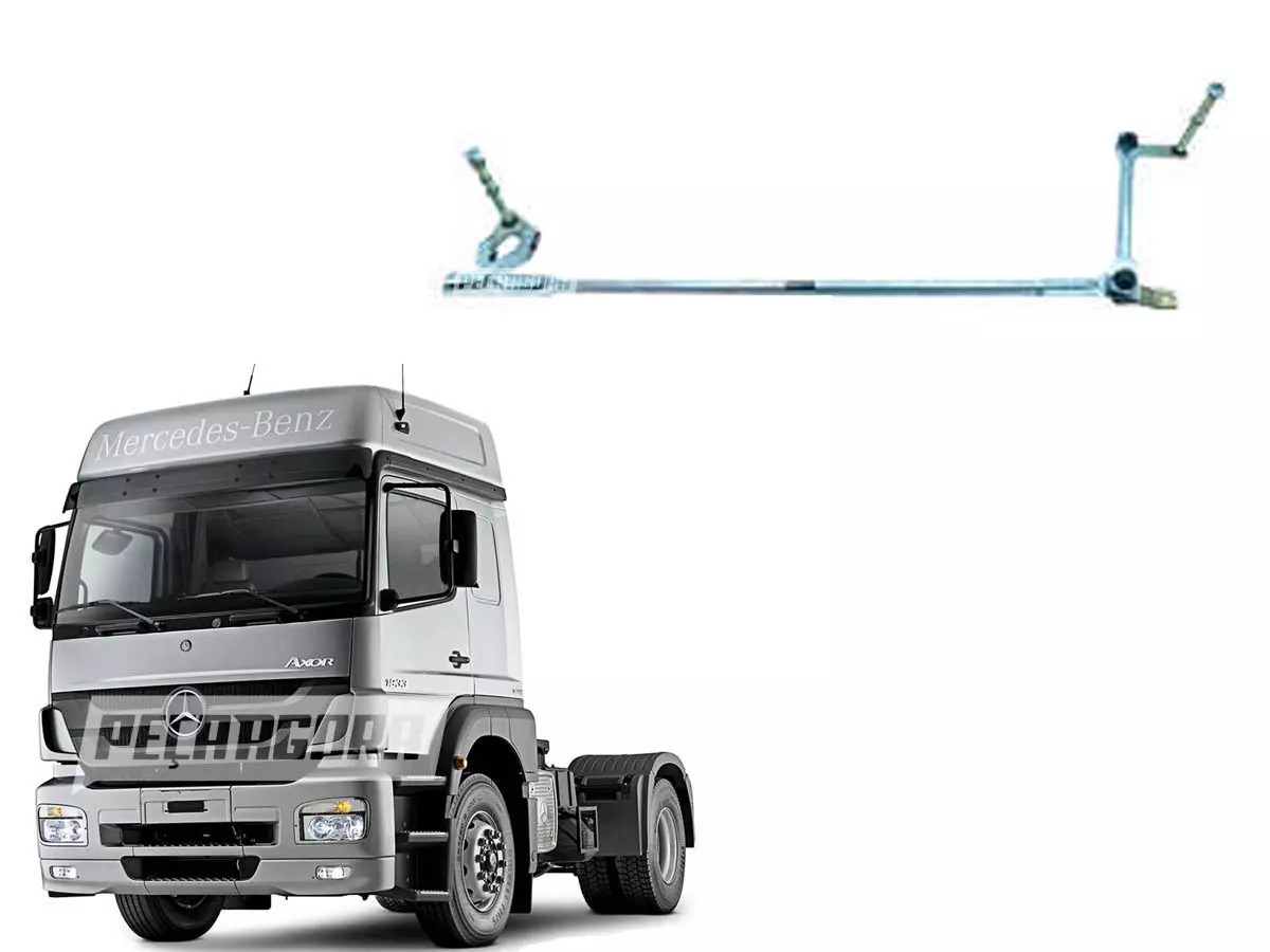 CONJUNTO MONTADO LIMPADOR PARABRISA SEM MOTOR MB AXOR MERCEDES BENZ (0028204441)