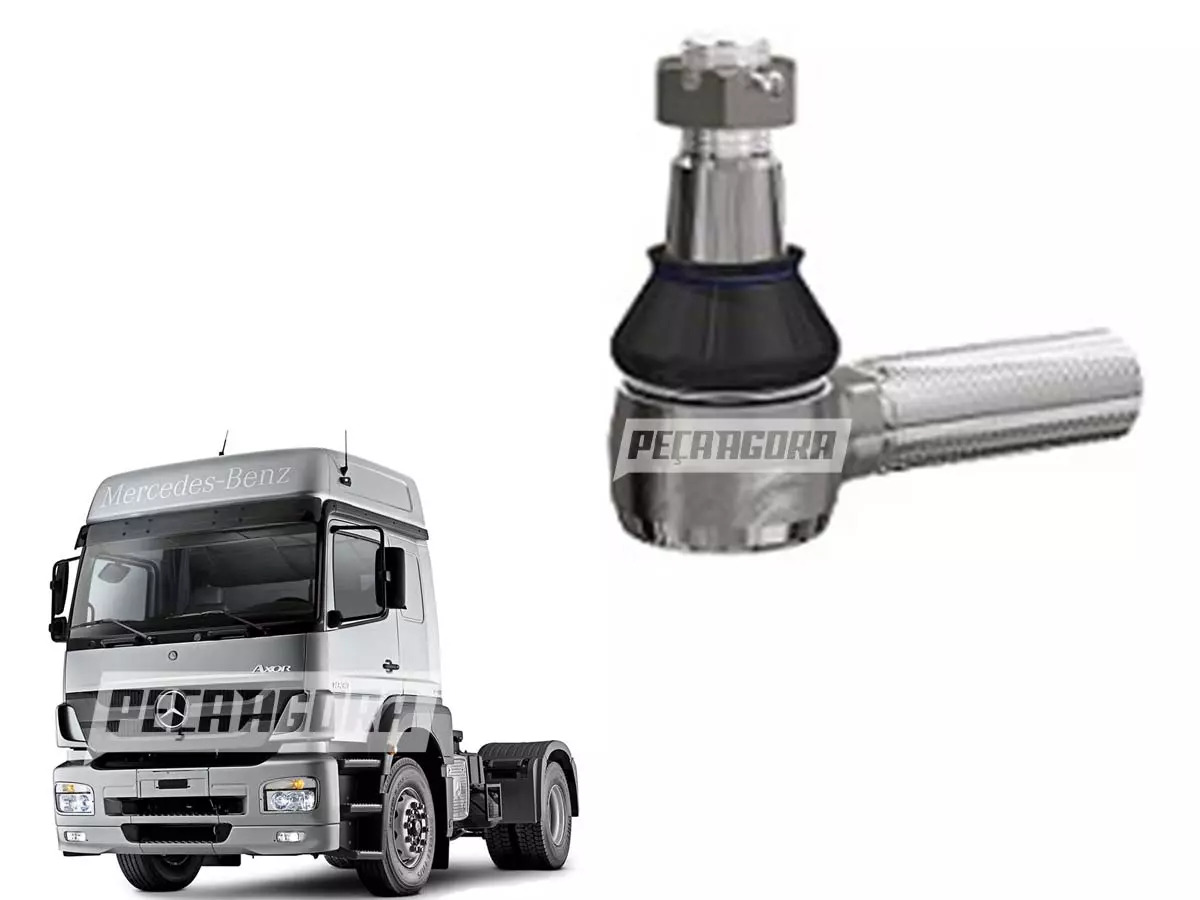 TERMINAL DIRECAO BARRA CURTA M28X1,50MM MB AXOR 1933 1944 2640 2644 ATEGO 1823 1