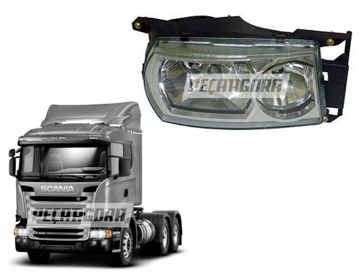 FAROL LD SEM LAMPADA PARA SCANIA P G R SERIE 5 2009 EM DIANTE DIREITO (1760597.)