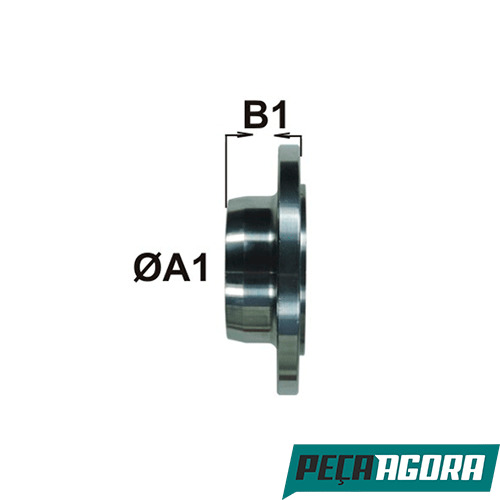 FLANGE CONICA JUNTA UNIVERSAL 4 FUROS  (TA627)