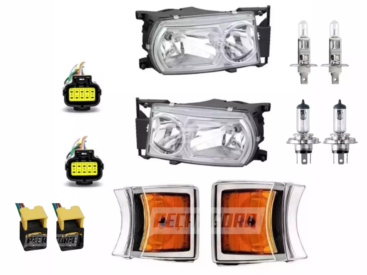 KIT FAROL LANTERNA PARA SCANIA SERIE 5 ADAPTACAO SERIE 4 124 (K.00019)