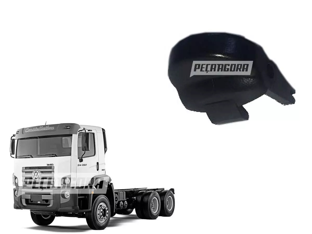 BOTAO PRETO MANOPLA CAMBIO VW CONSTELLATION 13180E 15180E 17250E 24250E 19320 19