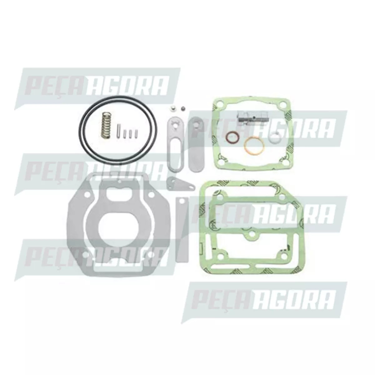JOGO REPARO CABECOTE COMPRESSOR AR LK38 KNORR II31320 VW 7100 8100 8140 8140CO C