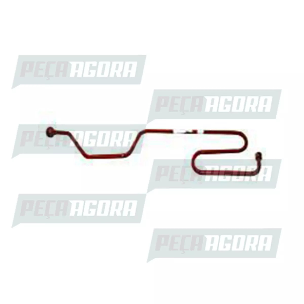 TUBO SAIDA COMPRESSOR AR COM OLHAL PORCA BAIXA MBB OF1318 OM366 OF1618 OF1620 (3