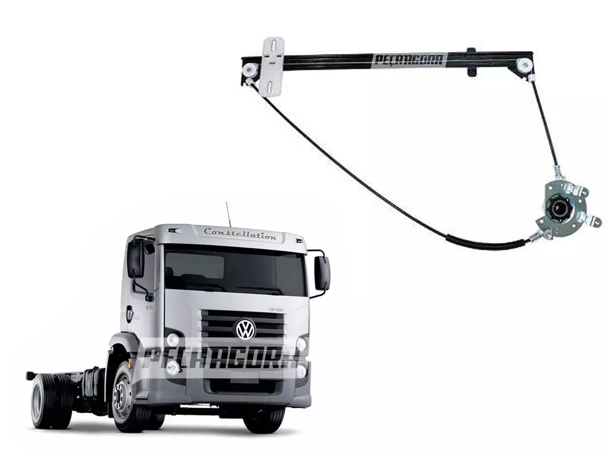 MAQUINA VIDRO ELETRICA DIR SEM MOTOR VW CONSTELLATION 2005 EM DIANTE MABUCHI (2R