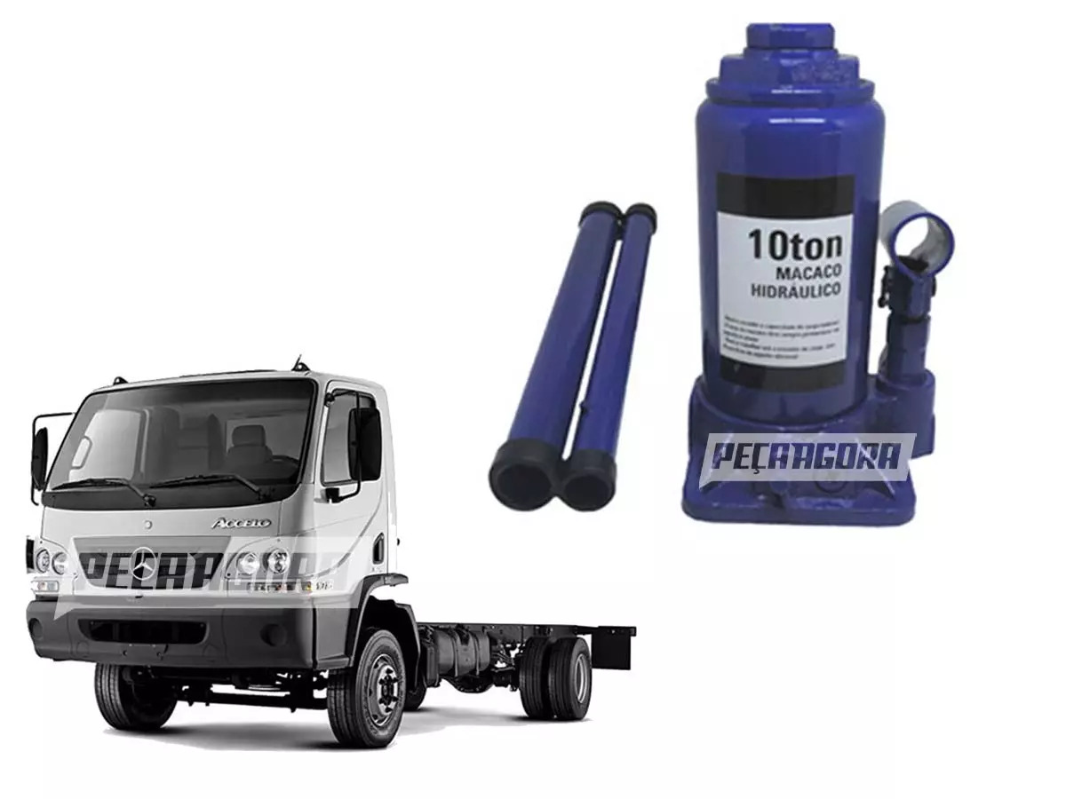 MACACO HIDRAULICO 10 TONELADAS FORD CARGO 1119 MB ATEGO PARA IVECO VERTIS COM RO