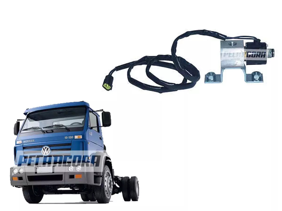 VALVULA SOLENOIDE FREIO MOTOR REDUZIDA VW 13150 13170 13180 13190 15180 (2TK9010