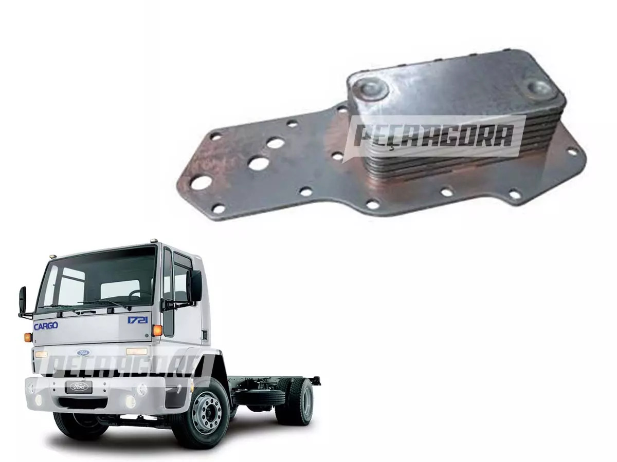 RADIADOR OLEO MOTOR CUMMINS 6BTAA ISB VW 16170 12170BT 14170BT 16200 FORD 1215 1