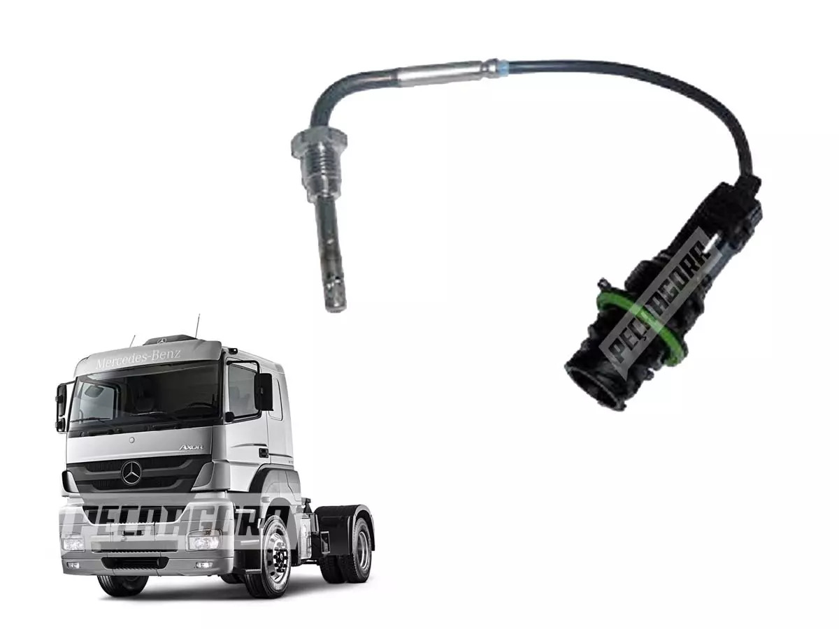 SENSOR TEMPERATURA CATALIZADOR MB AXOR 2040 2035 ATEGO O500 OM457 250MM MERCEDES