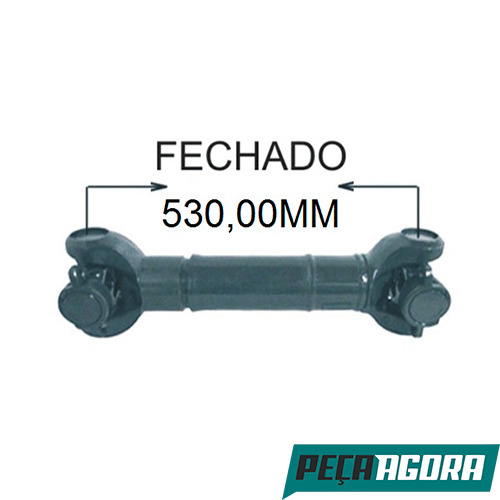 CARDAN COMPLETO ENTRE EIXO 530MM PARA SCANIA 114 CRUZETA 5-12072X (L41171M)