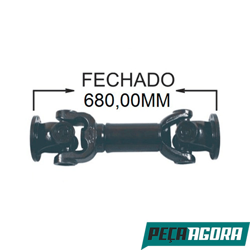 CARDAN COMPLETO ENTRE EIXO 680MM MERCEDES 2325/ 2423  (L41171O)