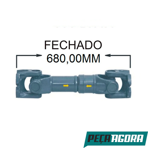 CARDAN COMPLETO ENTRE EIXO 682MM VOLVO FH12 FH16 FM12  (L41427G)