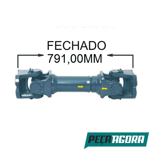 CARDAN COMPLETO ENTRE EIXO 791MM MB L2638 LK2638 LS2638 (6964100102)