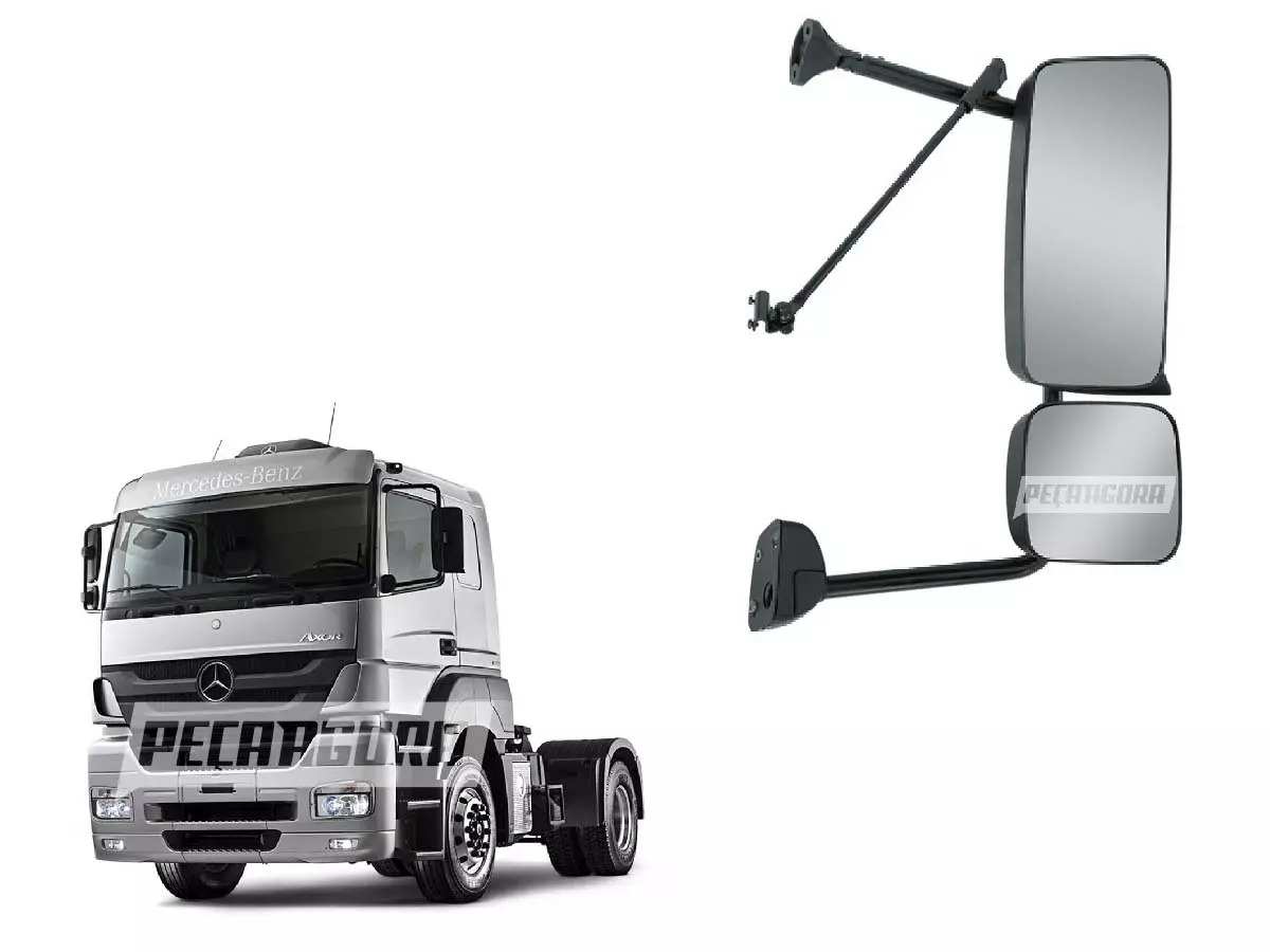 RETROVISOR DIREITO ELETRICO COM AUXILIAR MB AXOR 1933 2831 2544 2040 2035 4144 2