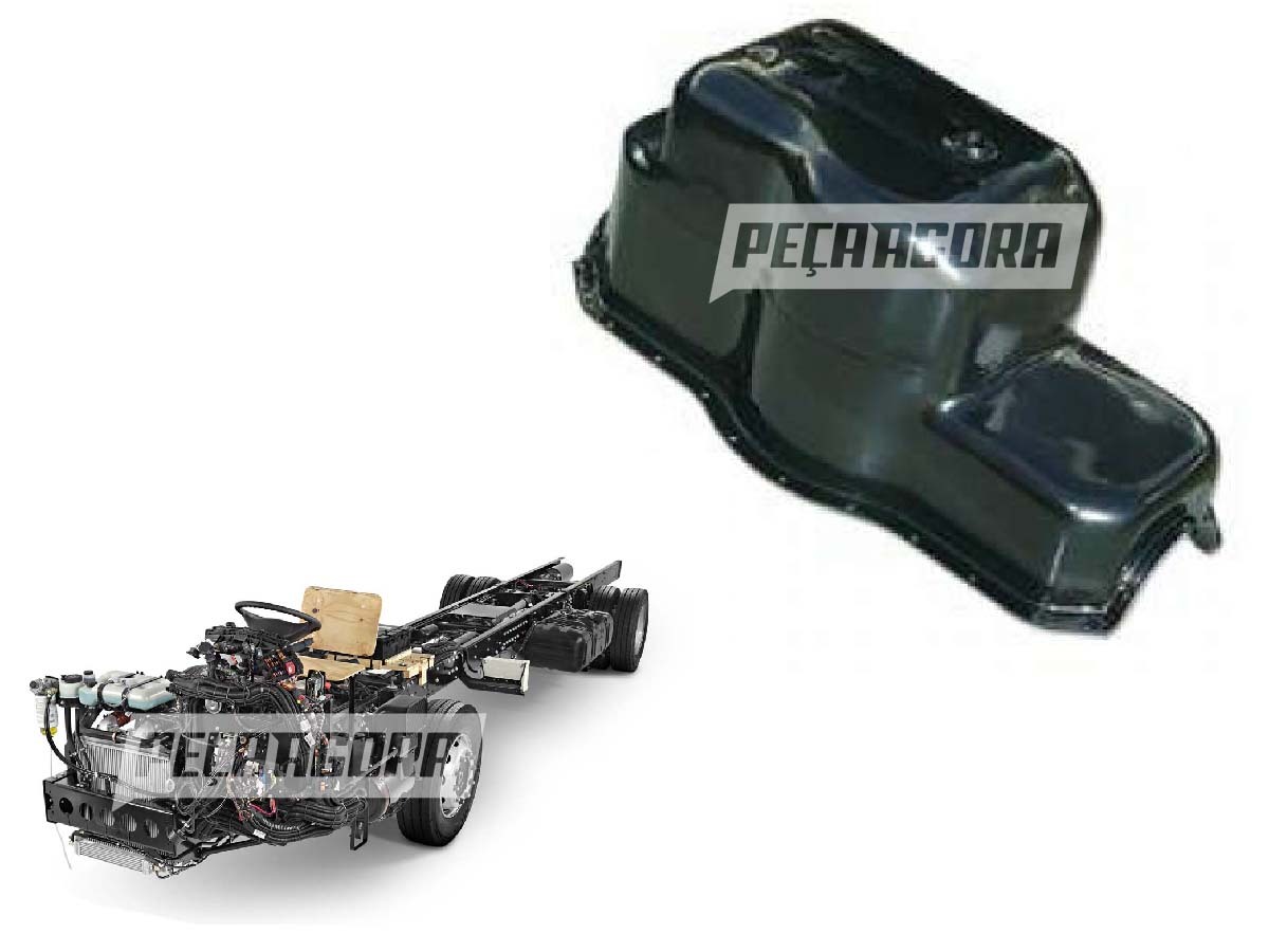 CARTER DE OLEO DO MOTOR SEM FURO LATERAL MB OM366LA OF1320 OF1318 OF1319 OF1618 