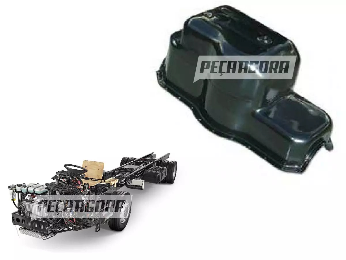 CARTER DE OLEO DO MOTOR SEM FURO LATERAL MB OM366LA OF1320 OF1318 OF1319 OF1618 