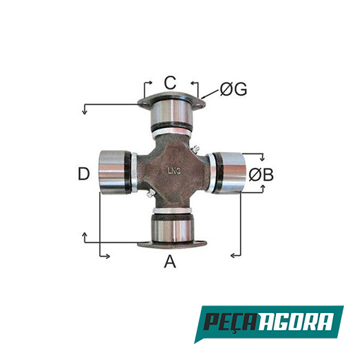 CRUZETA CARDAN PARA IVECO NAVISTAR VW VOLKSWAGEN FORD MB  (TMJ598089)