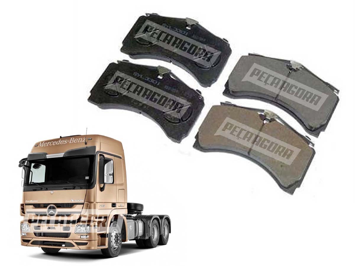 PASTILHA FREIO TRASEIRO 207.5X114X30 MB ACTROS MERCEDES BENZ  (64201520,)